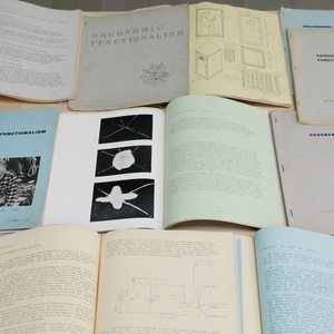 Table with orgonomic functionalism publications